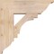 Ekena Millwork Merced Traditional Smooth Bracket w/ Offset Brace, Douglas Fir, 7 1/2"W x 22"D x 22"H BKT0806X22X22MRC01SDF - alternate 2